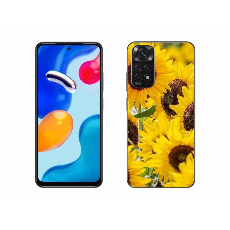 Gelový kryt mmCase na mobil Xiaomi Redmi Note 11S 4G - slunečnice