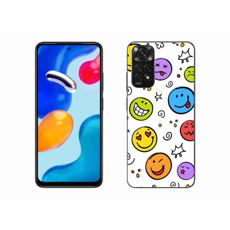 Gelový kryt mmCase na mobil Xiaomi Redmi Note 11S 4G - smajlíci