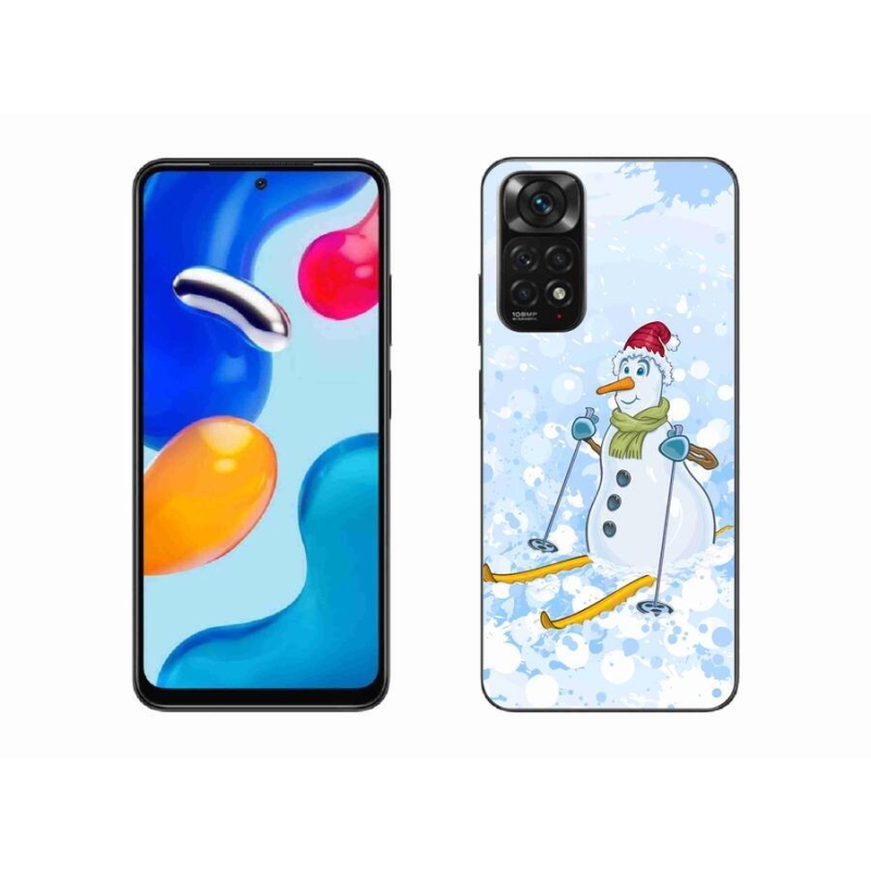 Gelový kryt mmCase na mobil Xiaomi Redmi Note 11S 4G - sněhulák