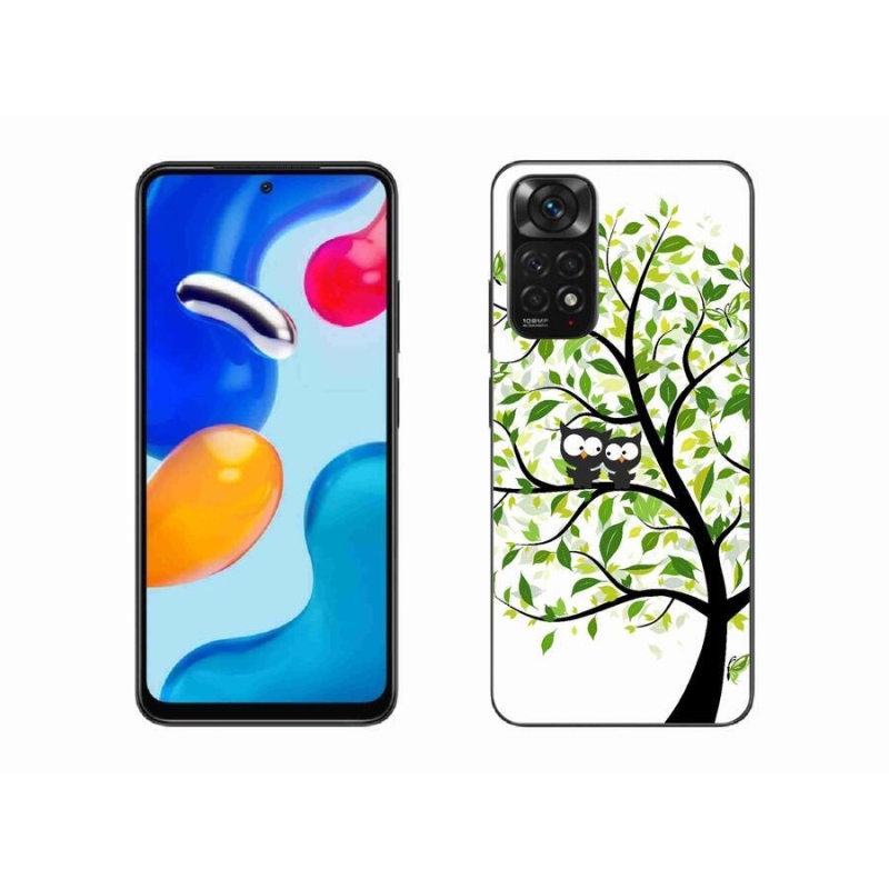 Gelový kryt mmCase na mobil Xiaomi Redmi Note 11S 4G - sovičky na stromě