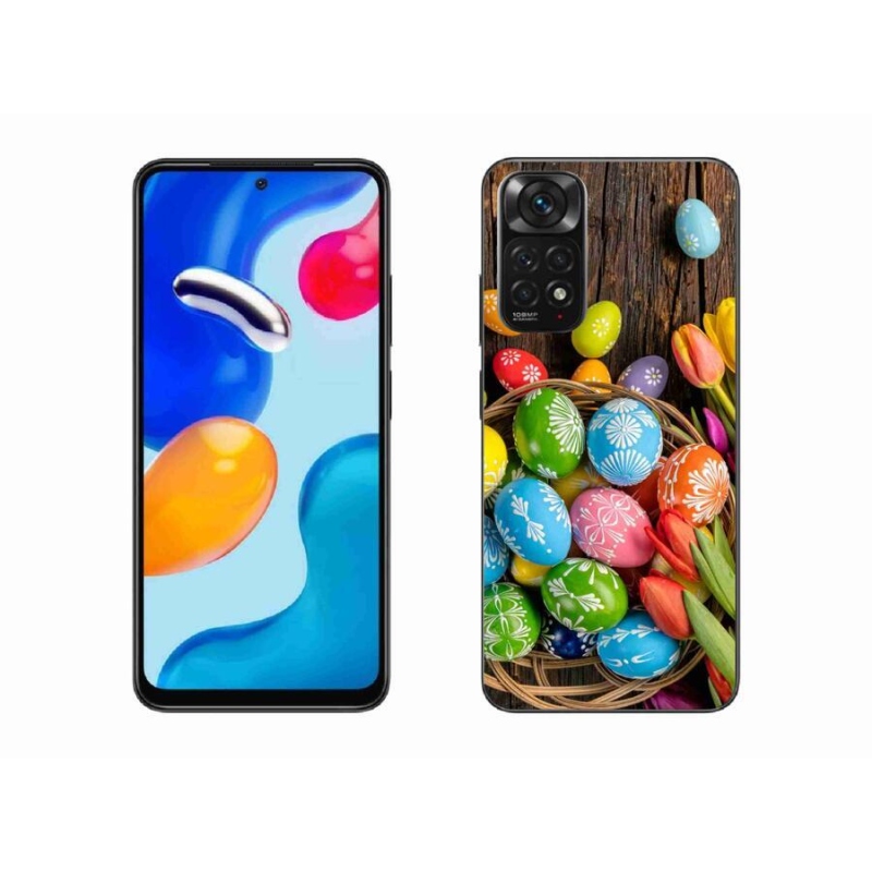 Gelový kryt mmCase na mobil Xiaomi Redmi Note 11S 4G - velikonoční vajíčka