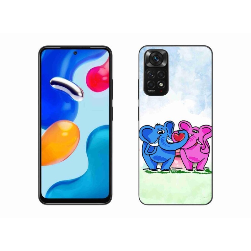 Gelový kryt mmCase na mobil Xiaomi Redmi Note 11S 4G - zamilovaní sloni