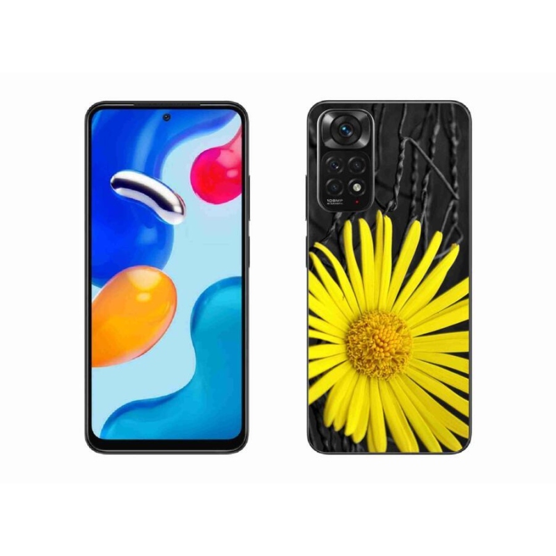 Gelový kryt mmCase na mobil Xiaomi Redmi Note 11S 4G - žlutá květina