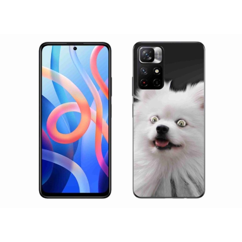 Gelový kryt mmCase na mobil Xiaomi Redmi Note 11S 5G - bílý špic