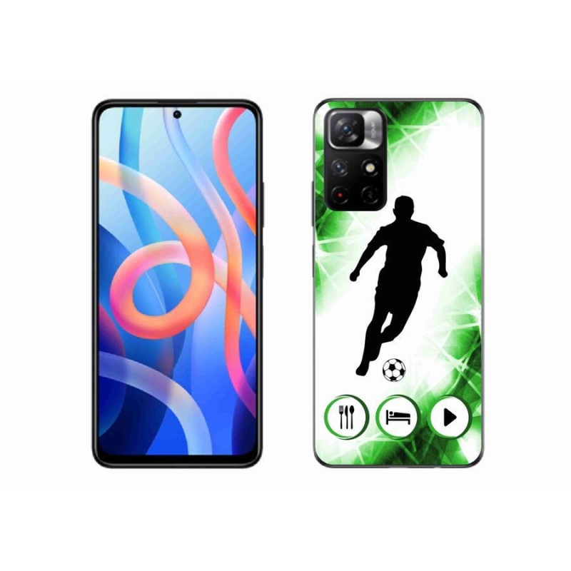Gelový kryt mmCase na mobil Xiaomi Redmi Note 11S 5G - fotbalista