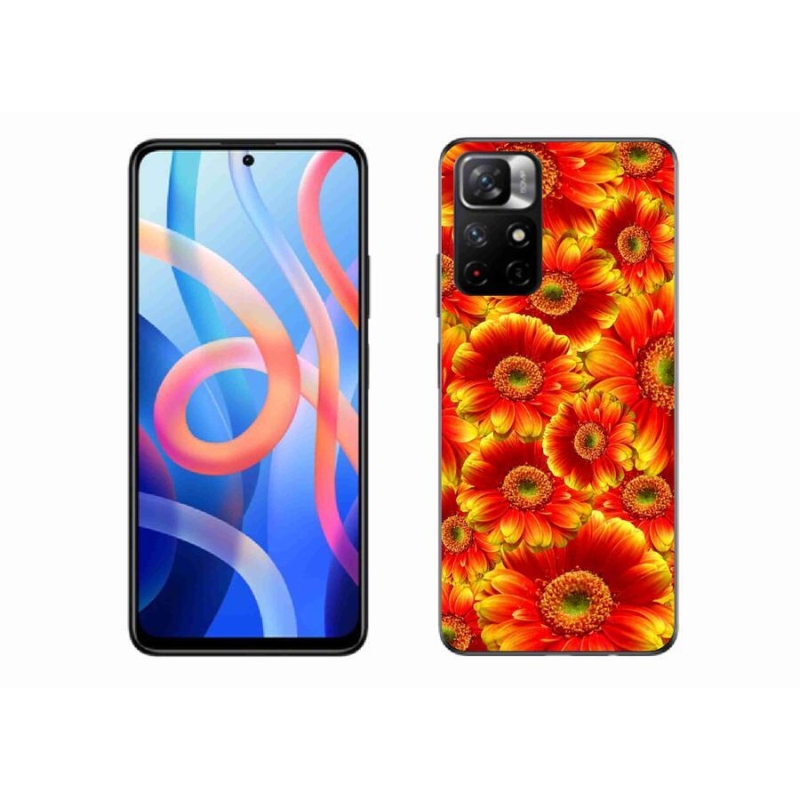 Gelový kryt mmCase na mobil Xiaomi Redmi Note 11S 5G - gerbera 1