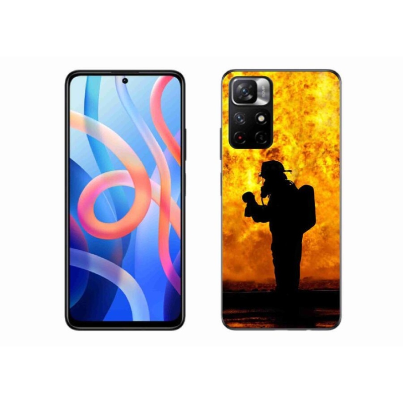 Gelový kryt mmCase na mobil Xiaomi Redmi Note 11S 5G - hasič