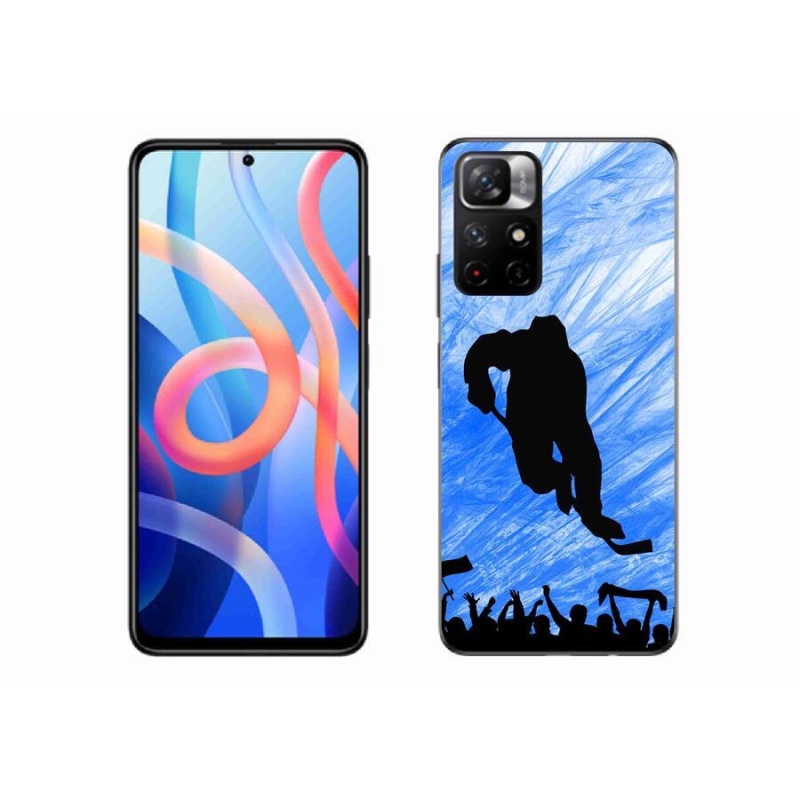 Gelový kryt mmCase na mobil Xiaomi Redmi Note 11S 5G - hokejový hráč