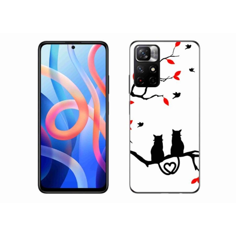 Gelový kryt mmCase na mobil Xiaomi Redmi Note 11S 5G - kočičí láska