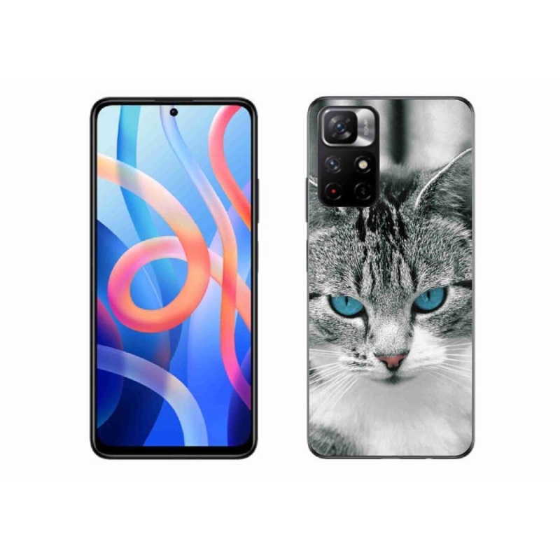 Gelový kryt mmCase na mobil Xiaomi Redmi Note 11S 5G - kočičí pohled 1