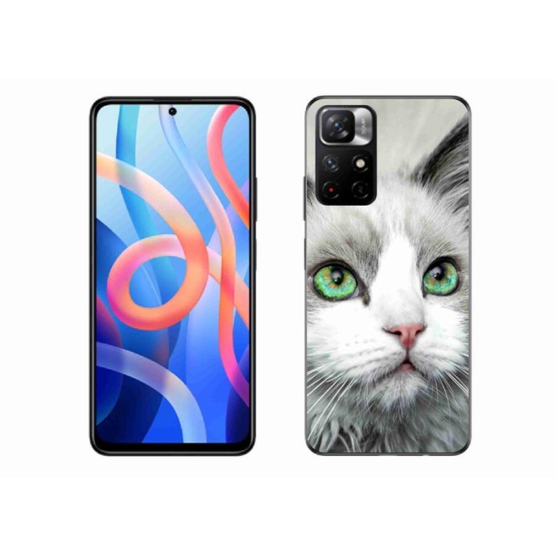 Gelový kryt mmCase na mobil Xiaomi Redmi Note 11S 5G - kočičí pohled