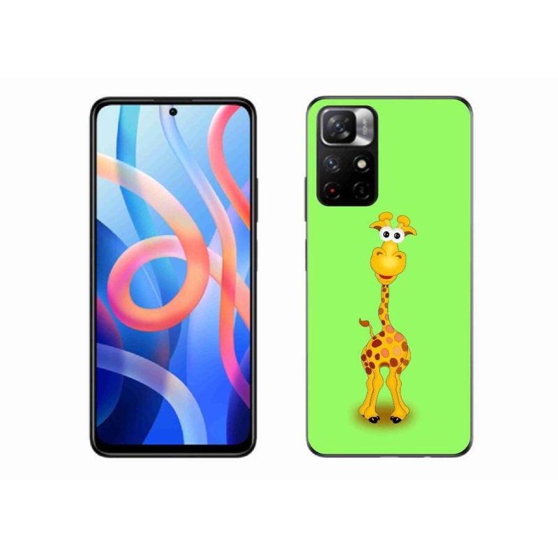 Gelový kryt mmCase na mobil Xiaomi Redmi Note 11S 5G - kreslená žirafa