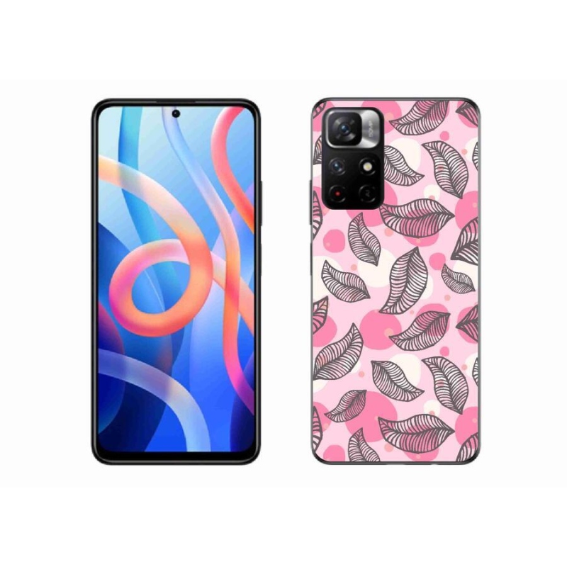 Gelový kryt mmCase na mobil Xiaomi Redmi Note 11S 5G - kreslené padající listy