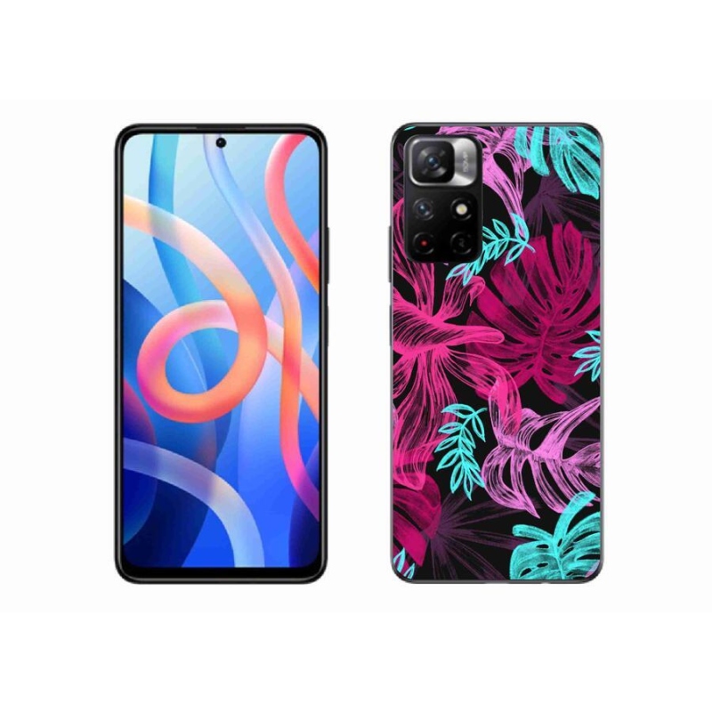 Gelový kryt mmCase na mobil Xiaomi Redmi Note 11S 5G - květiny 1