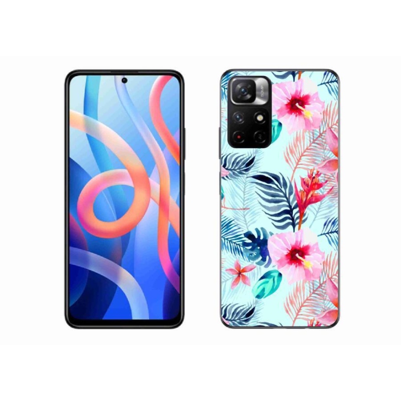 Gelový kryt mmCase na mobil Xiaomi Redmi Note 11S 5G - květiny