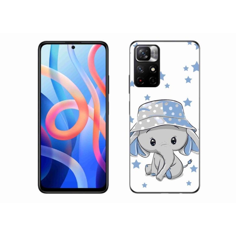 Gelový kryt mmCase na mobil Xiaomi Redmi Note 11S 5G - modrý slon