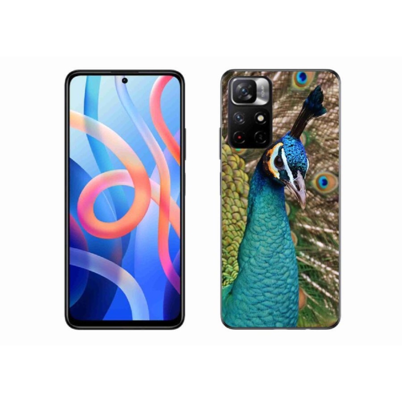 Gelový kryt mmCase na mobil Xiaomi Redmi Note 11S 5G - páv