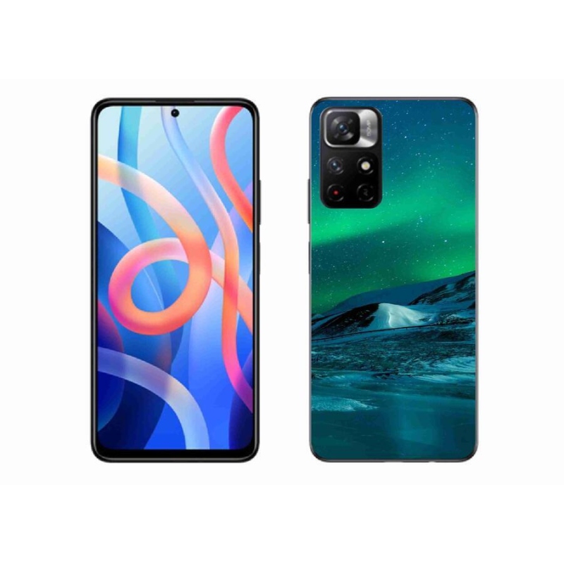 Gelový kryt mmCase na mobil Xiaomi Redmi Note 11S 5G - polární záře