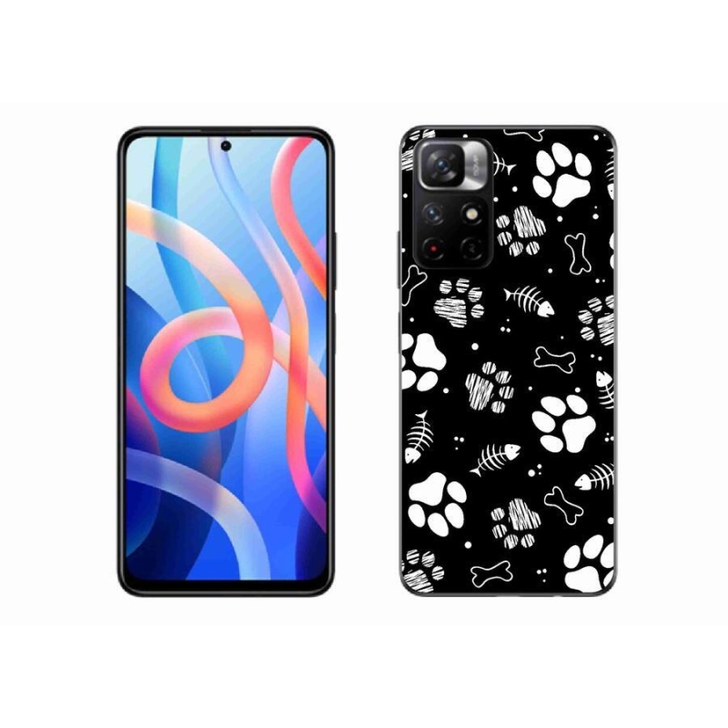 Gelový kryt mmCase na mobil Xiaomi Redmi Note 11S 5G - psí tlapky