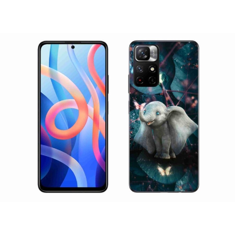 Gelový kryt mmCase na mobil Xiaomi Redmi Note 11S 5G - roztomilý slon