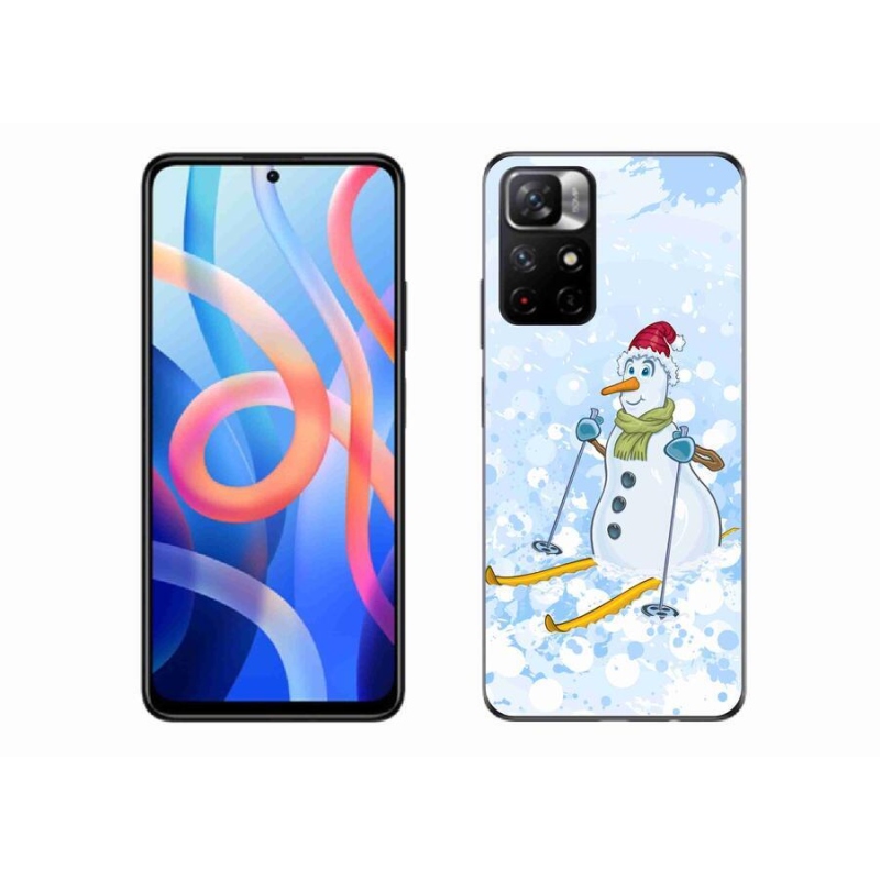 Gelový kryt mmCase na mobil Xiaomi Redmi Note 11S 5G - sněhulák