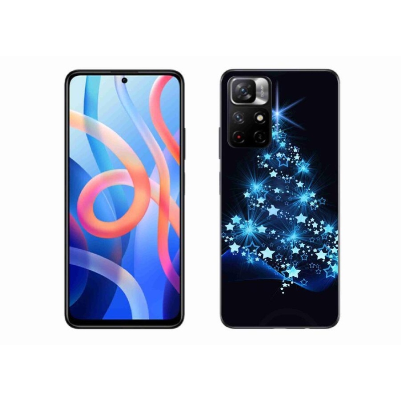Gelový kryt mmCase na mobil Xiaomi Redmi Note 11S 5G - vánoční stromek