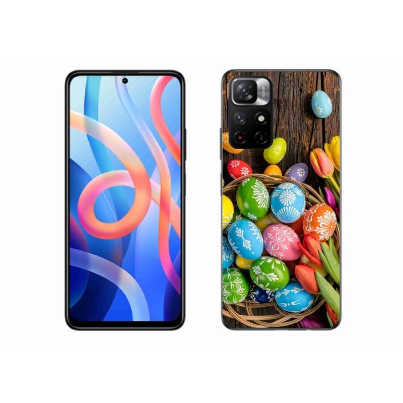 Gelový kryt mmCase na mobil Xiaomi Redmi Note 11S 5G - velikonoční vajíčka