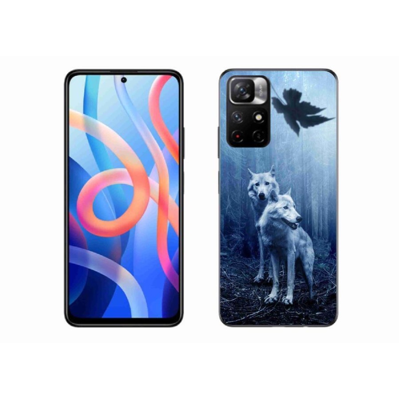 Gelový kryt mmCase na mobil Xiaomi Redmi Note 11S 5G - vlci v lese