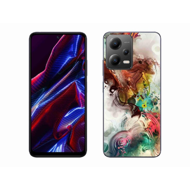 Gelový kryt mmCase na mobil Xiaomi Redmi Note 12 5G - abstrakt 1
