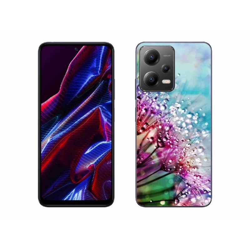 Gelový kryt mmCase na mobil Xiaomi Redmi Note 12 5G - barevné květy