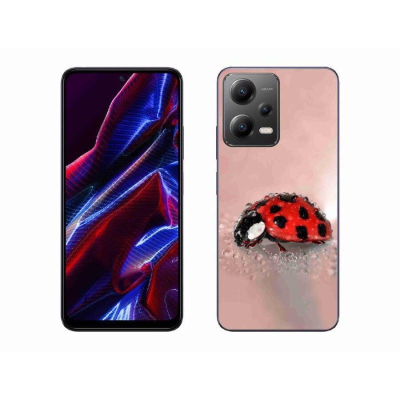 Gelový kryt mmCase na mobil Xiaomi Redmi Note 12 5G - beruška