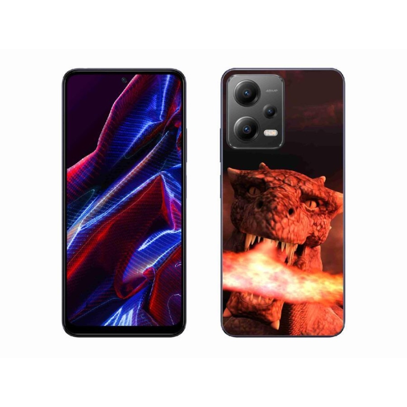 Gelový kryt mmCase na mobil Xiaomi Redmi Note 12 5G - drak