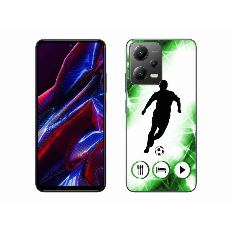 Gelový kryt mmCase na mobil Xiaomi Redmi Note 12 5G - fotbalista