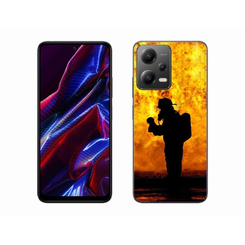 Gelový kryt mmCase na mobil Xiaomi Redmi Note 12 5G - hasič