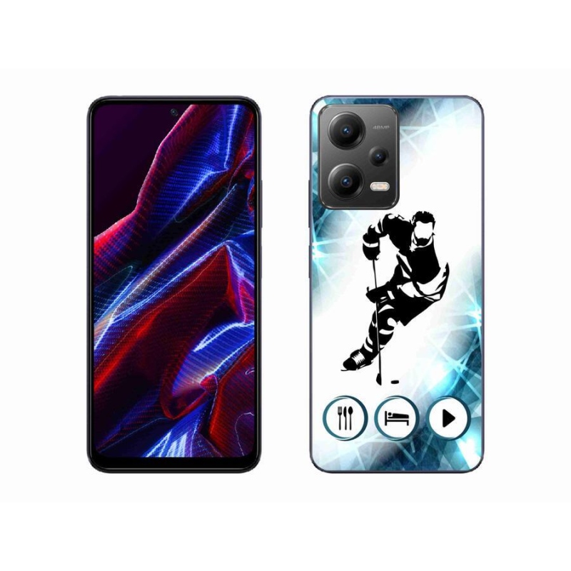 Gelový kryt mmCase na mobil Xiaomi Redmi Note 12 5G - hokej 1