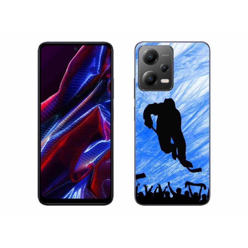 Gelový kryt mmCase na mobil Xiaomi Redmi Note 12 5G - hokejový hráč