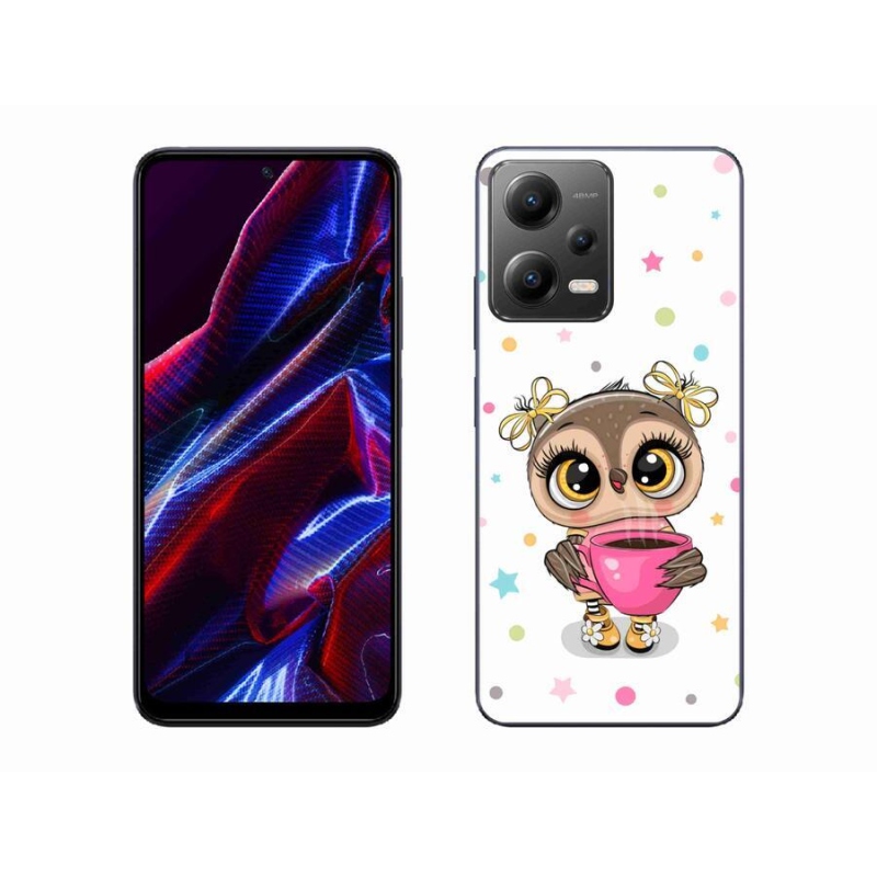 Gelový kryt mmCase na mobil Xiaomi Redmi Note 12 5G - kreslená sovička