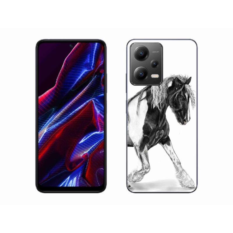 Gelový kryt mmCase na mobil Xiaomi Redmi Note 12 5G - kůň