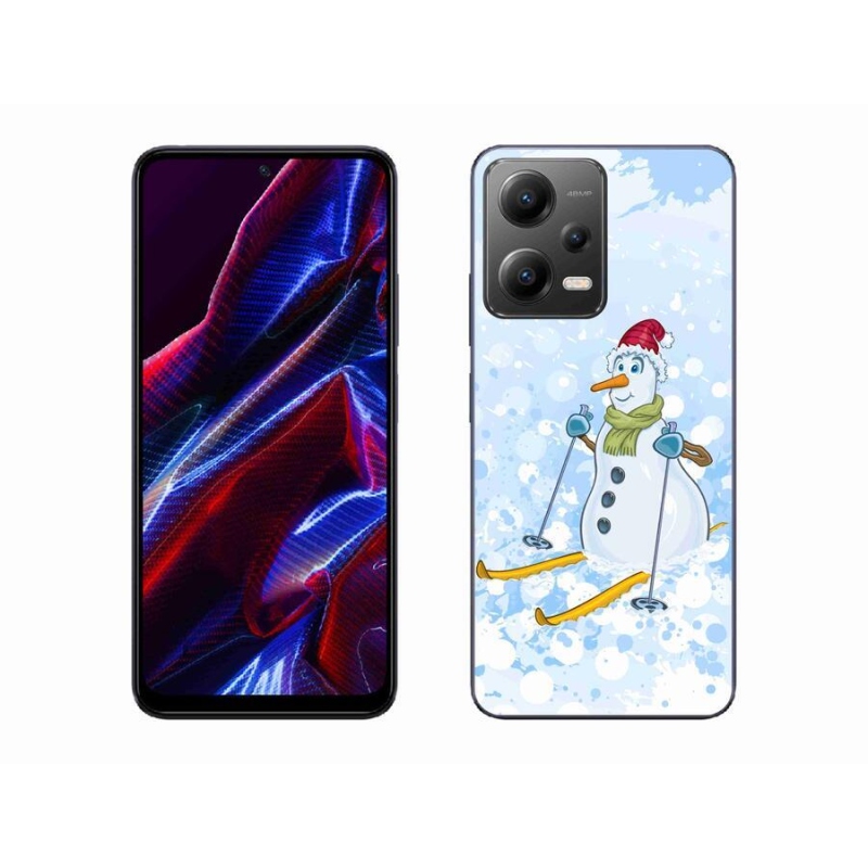 Gelový kryt mmCase na mobil Xiaomi Redmi Note 12 5G - sněhulák