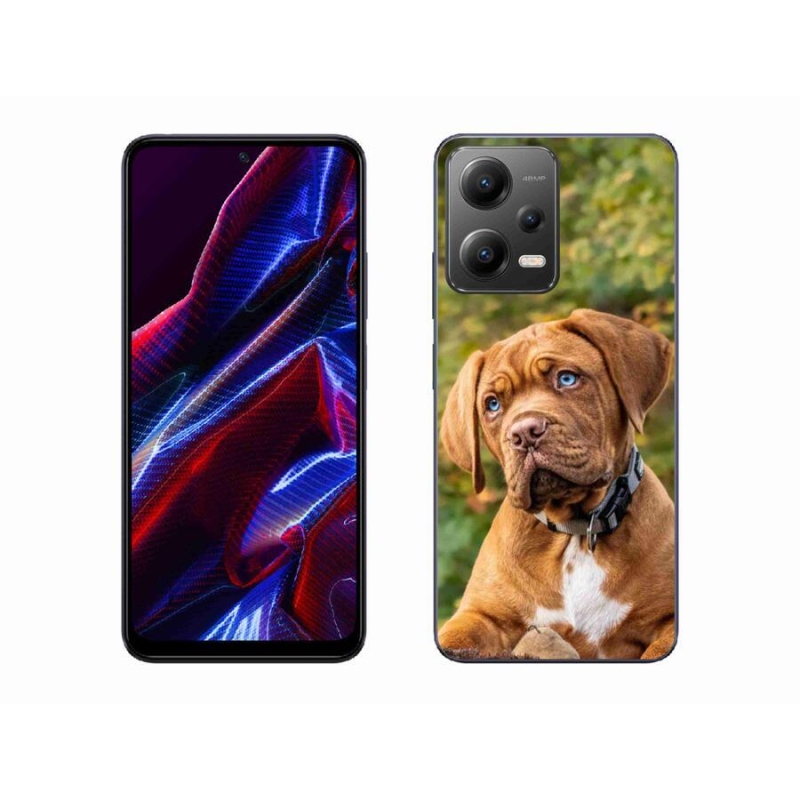 Gelový kryt mmCase na mobil Xiaomi Redmi Note 12 5G - štěně