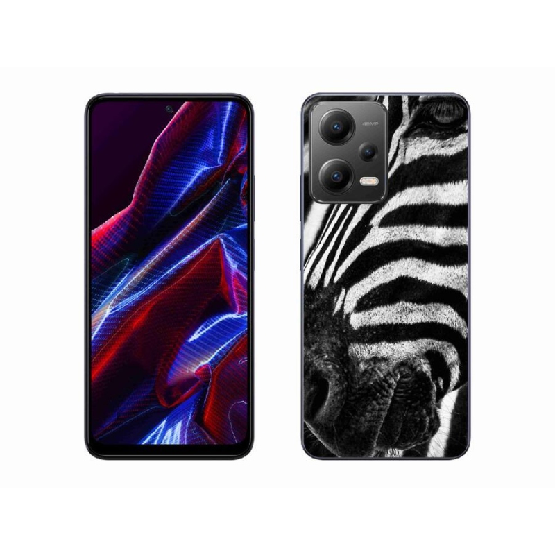 Gelový kryt mmCase na mobil Xiaomi Redmi Note 12 5G - zebra