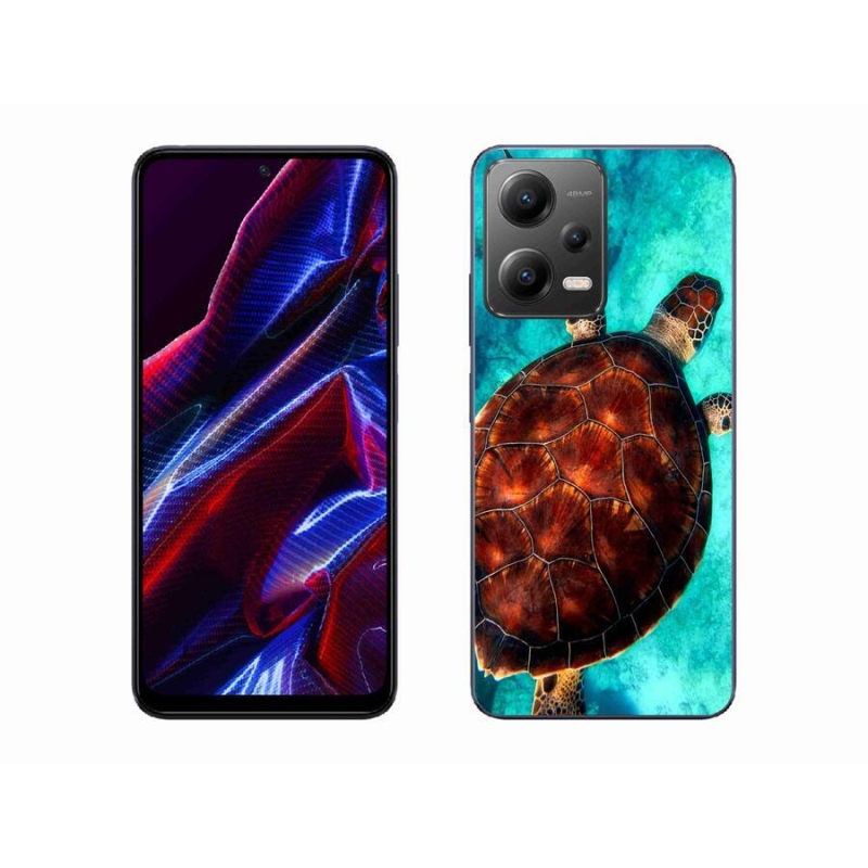 Gelový kryt mmCase na mobil Xiaomi Redmi Note 12 5G - želva