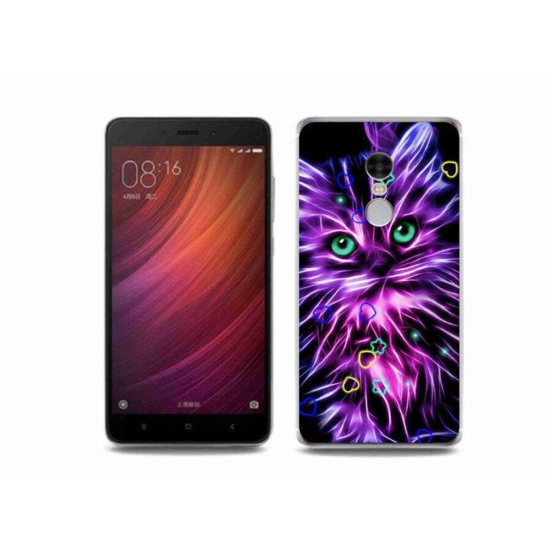 Gelový kryt mmCase na mobil Xiaomi Redmi Note 4 - abstraktní kočka