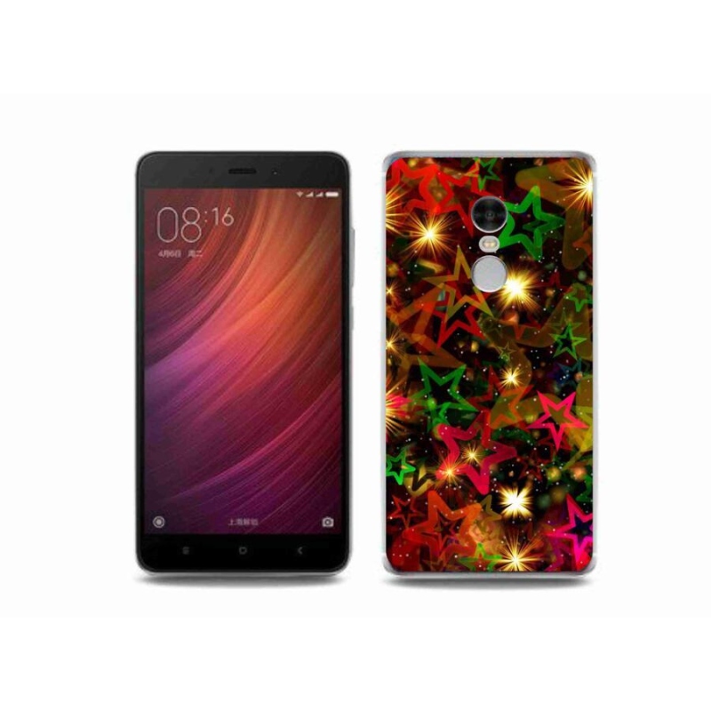 Gelový kryt mmCase na mobil Xiaomi Redmi Note 4 - barevné hvězdičky