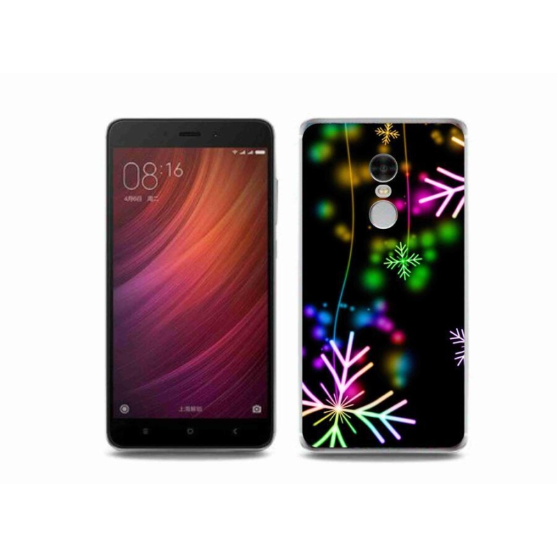 Gelový kryt mmCase na mobil Xiaomi Redmi Note 4 - barevné vločky