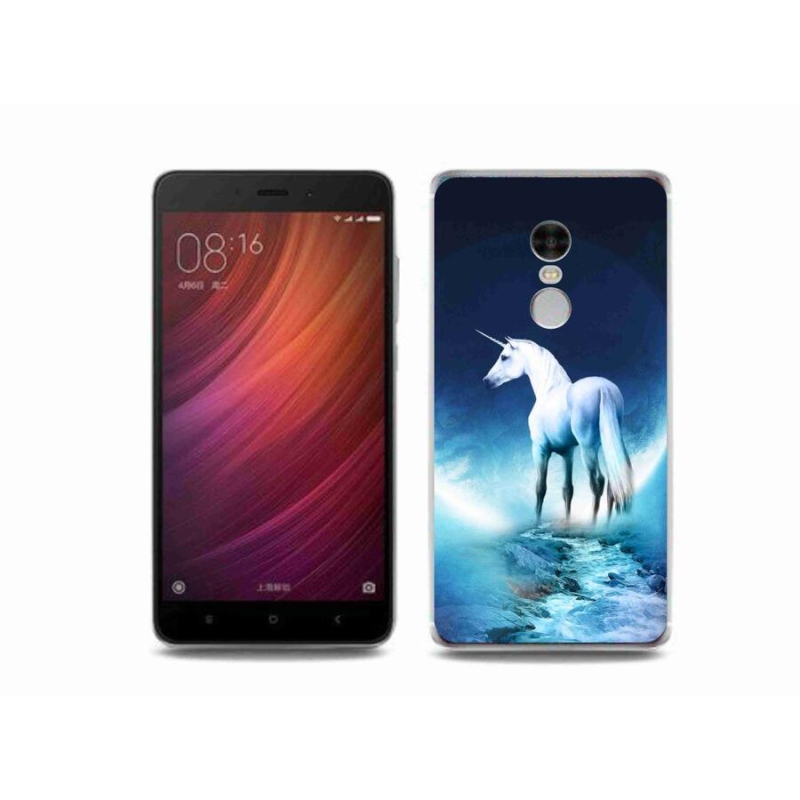 Gelový kryt mmCase na mobil Xiaomi Redmi Note 4 - bílý jednorožec