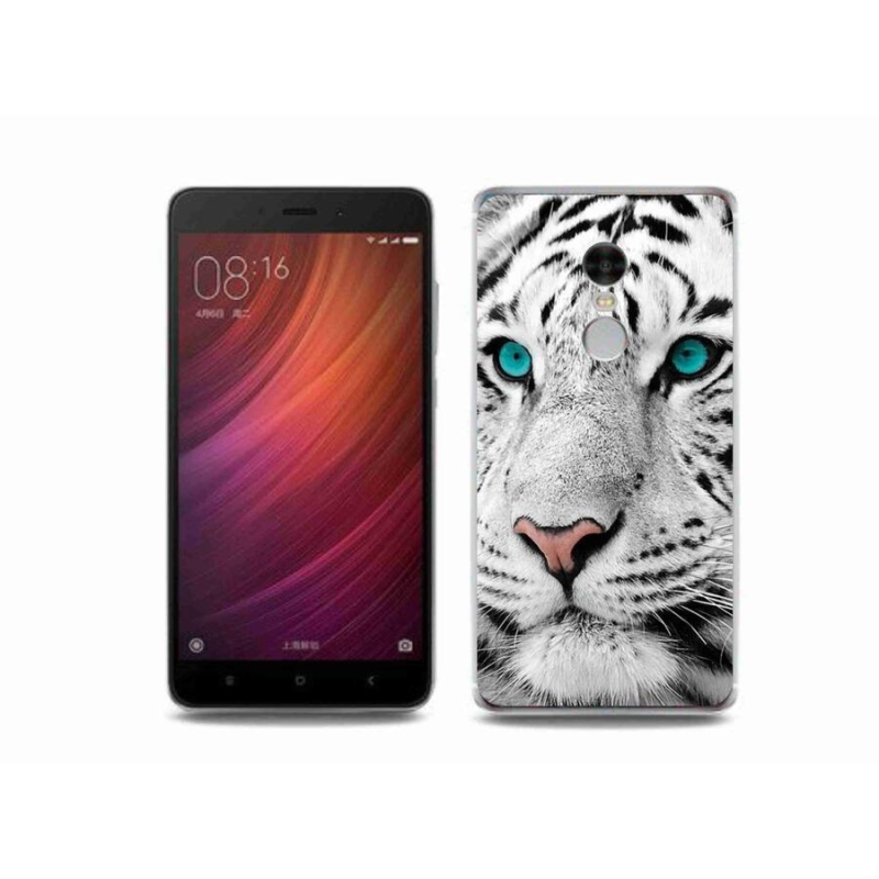 Gelový kryt mmCase na mobil Xiaomi Redmi Note 4 - bílý tygr