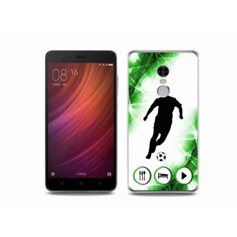 Gelový kryt mmCase na mobil Xiaomi Redmi Note 4 - fotbalista