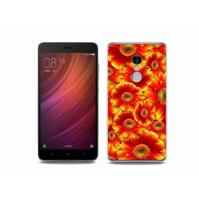 Gelový kryt mmCase na mobil Xiaomi Redmi Note 4 - gerbera 1