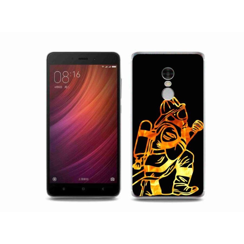 Gelový kryt mmCase na mobil Xiaomi Redmi Note 4 - hasič 1